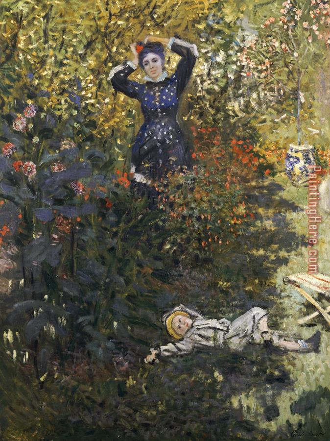 Claude Monet Camille and Jean in the Garden at Argenteuil